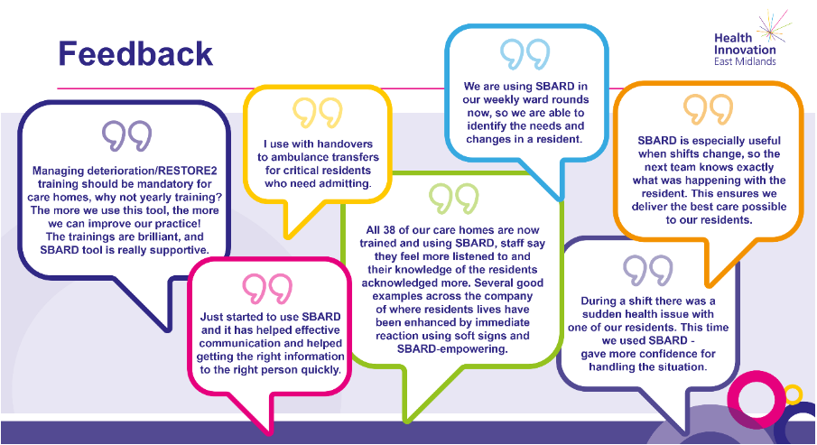 Managing deterioration training feedback