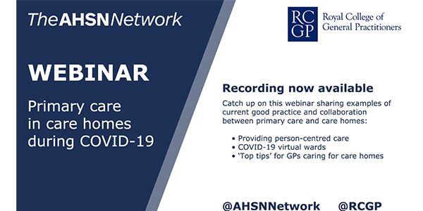 RCGP webinar – Primary Care in Care Homes during COVID-19