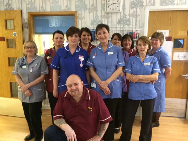 Karen Glover back on the ward